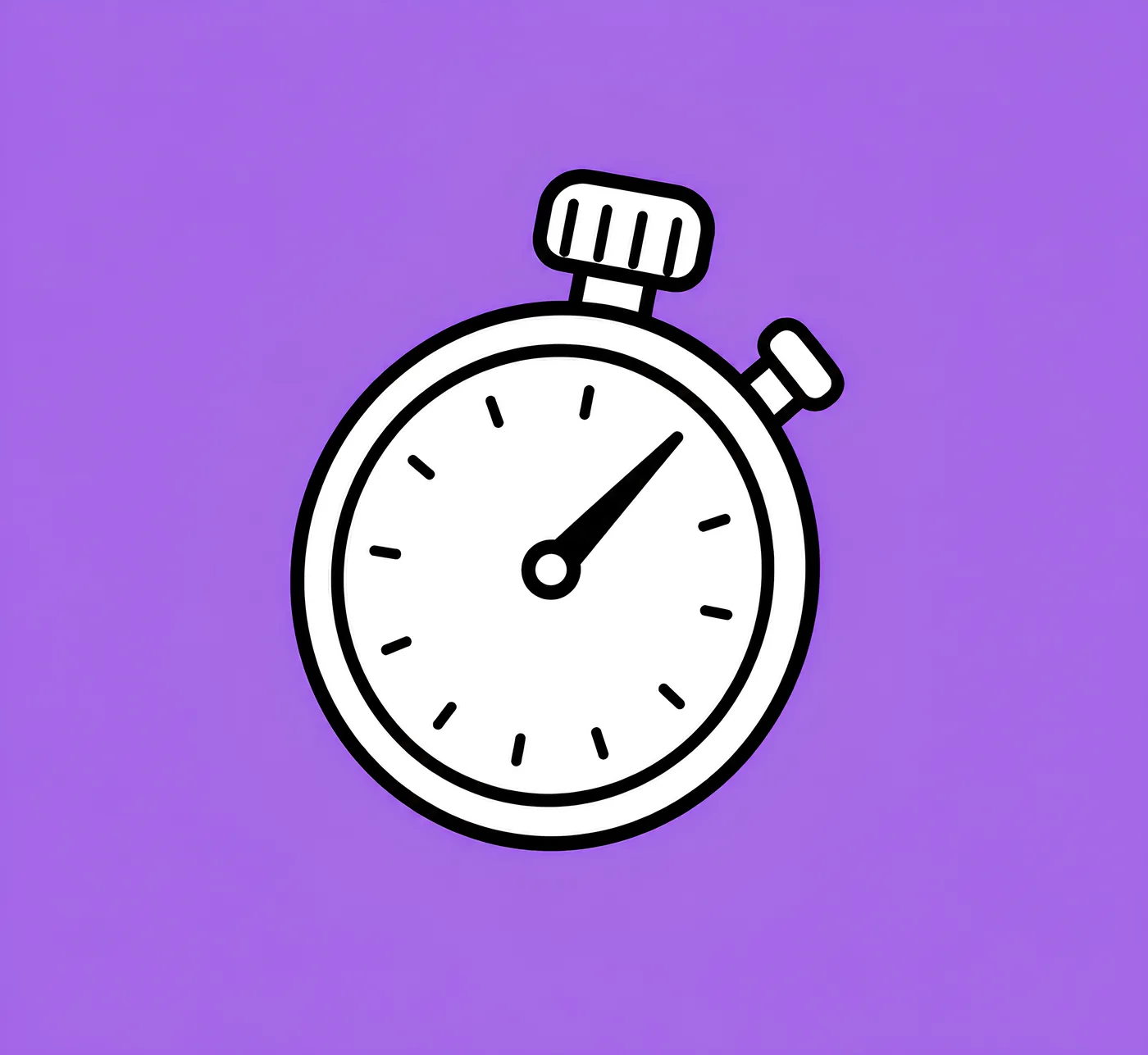 Stopwatch illustrating consistent measurement: repeat on two to three different days and average the results